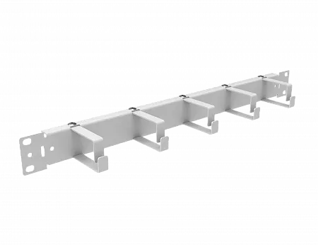 Органайзер кабельный 1U 19” (5 колец 38х55мм) серый