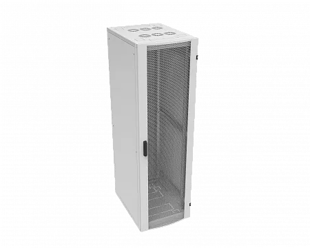 Шкаф телекоммуникационный напольный МИКсистем серия ECO+ 19" 27U 600*800 дверь перфорация серый