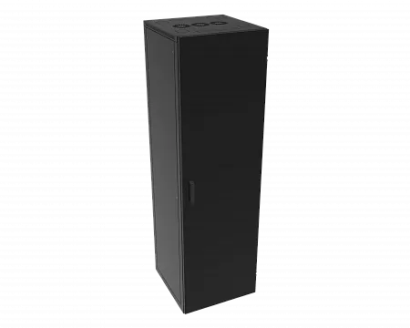 Шкаф телекоммуникационный напольный МИКсистем серия ECO+ 19" 24U 600*600 дверь металл черный